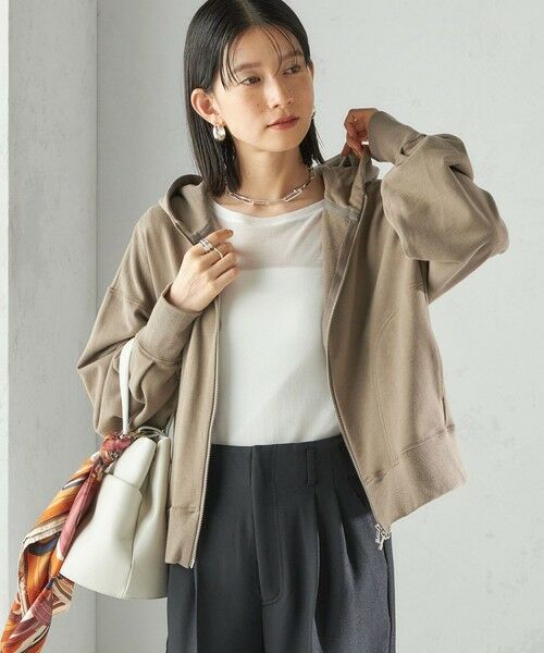 SHIPS / シップス パーカー | ミニ 裏毛 ジップ アップ フーディ | 詳細18