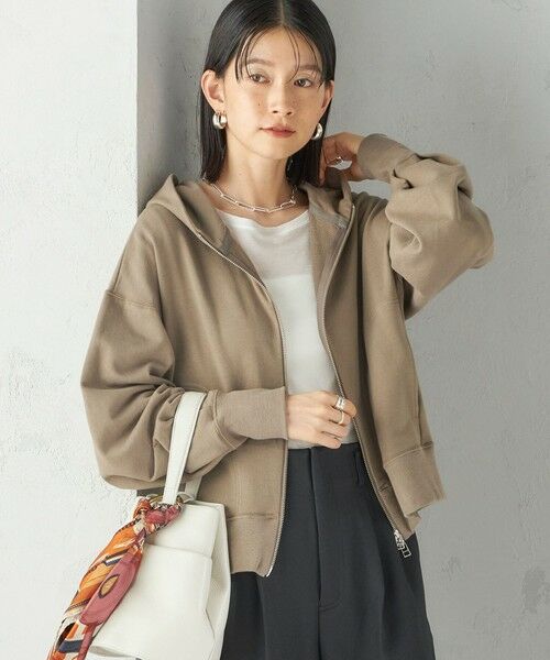 SHIPS / シップス パーカー | ミニ 裏毛 ジップ アップ フーディ | 詳細19