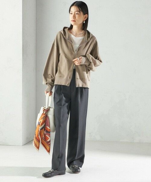 SHIPS / シップス パーカー | ミニ 裏毛 ジップ アップ フーディ | 詳細10