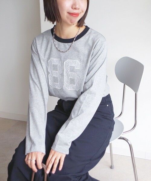 SHIPS / シップス Tシャツ | 【WEB限定】〈洗濯機可能〉レース ナンバリング リンガー TEE | 詳細12