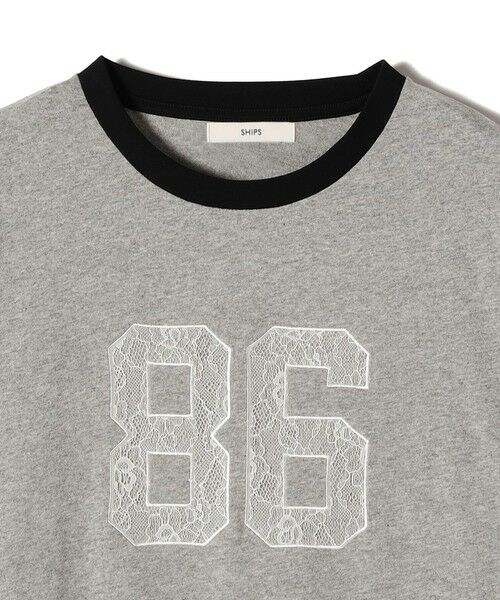 SHIPS / シップス Tシャツ | 【WEB限定】〈洗濯機可能〉レース ナンバリング リンガー TEE | 詳細15