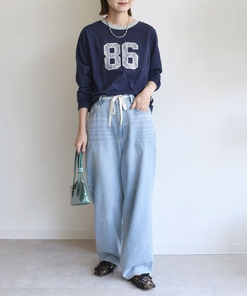 SHIPS / シップス Tシャツ | 【WEB限定】〈洗濯機可能〉レース ナンバリング リンガー TEE | 詳細20