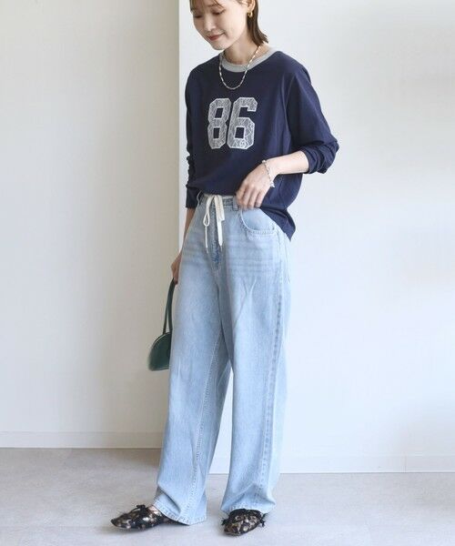 SHIPS / シップス Tシャツ | 【WEB限定】〈洗濯機可能〉レース ナンバリング リンガー TEE | 詳細21