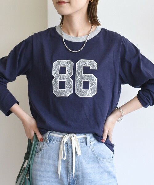 SHIPS / シップス Tシャツ | 【WEB限定】〈洗濯機可能〉レース ナンバリング リンガー TEE | 詳細24