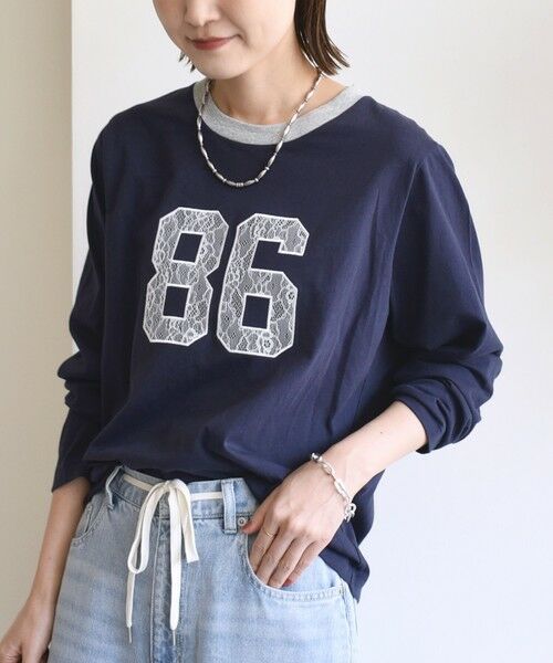 SHIPS / シップス Tシャツ | 【WEB限定】〈洗濯機可能〉レース ナンバリング リンガー TEE | 詳細25