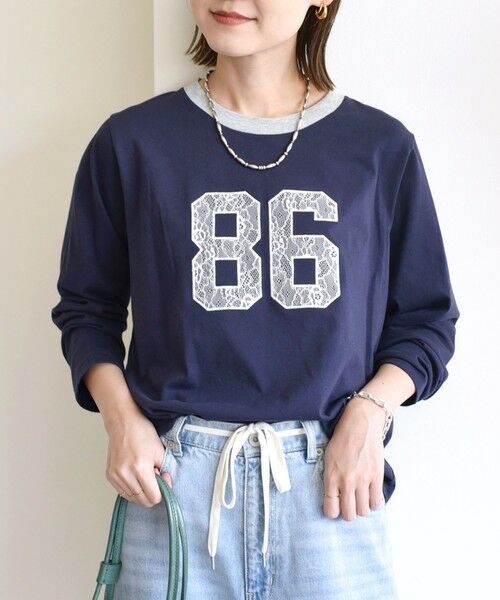 SHIPS / シップス Tシャツ | 【WEB限定】〈洗濯機可能〉レース ナンバリング リンガー TEE | 詳細28