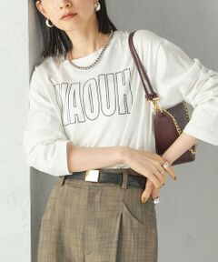 SHIPS / シップス Tシャツ | プリント ロゴ ロング スリーブ TEE