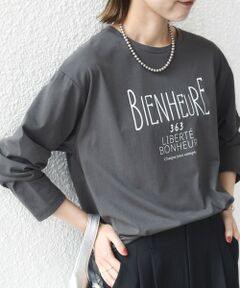 SHIPS / シップス Tシャツ | プリント ロゴ ロング スリーブ TEE