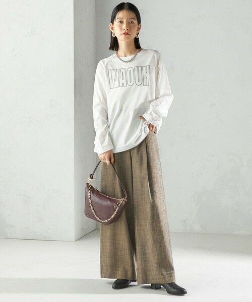 SHIPS / シップス Tシャツ | プリント ロゴ ロング スリーブ TEE | 詳細1