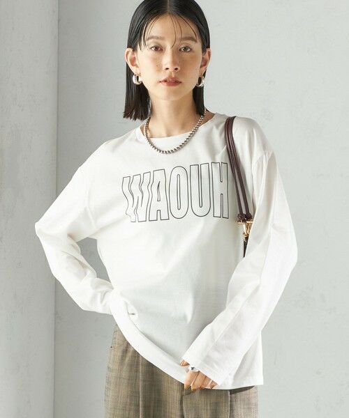 SHIPS / シップス Tシャツ | プリント ロゴ ロング スリーブ TEE | 詳細4