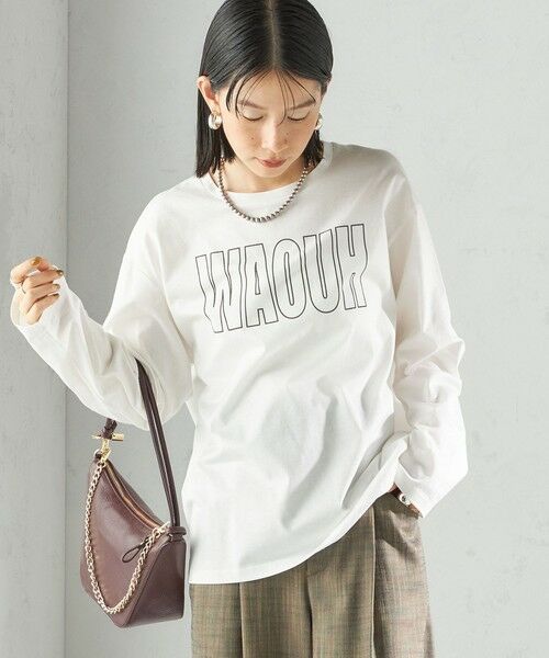 SHIPS / シップス Tシャツ | プリント ロゴ ロング スリーブ TEE | 詳細6