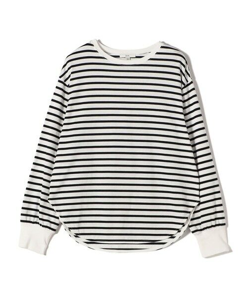 SHIPS / シップス カットソー（半袖以外） | コットン 天竺 ラウンド ヘム 袖 リブ カットソー | 詳細12
