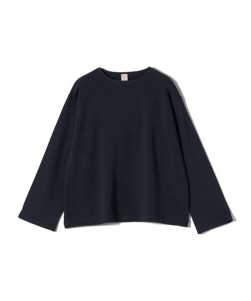 SHIPS for women/シップスウィメン gicipi:クルーネック リラックス フィット ミラノ リブ カットソー(SPINACIO) ネイビー ONE SIZE SHIPS for women/シップスウィメン gicipi:クルーネック リラックス フィット ミラノ リブ カットソー(SPINACIO) ネイビー ONE SIZE