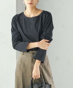 SHIPS / シップス カットソー（半袖以外） | ワイド クルーネック コットン ロング スリーブ TEE