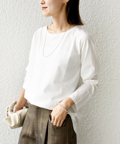 SHIPS / シップス カットソー（半袖以外） | ワイド クルーネック コットン ロング スリーブ TEE | 詳細12