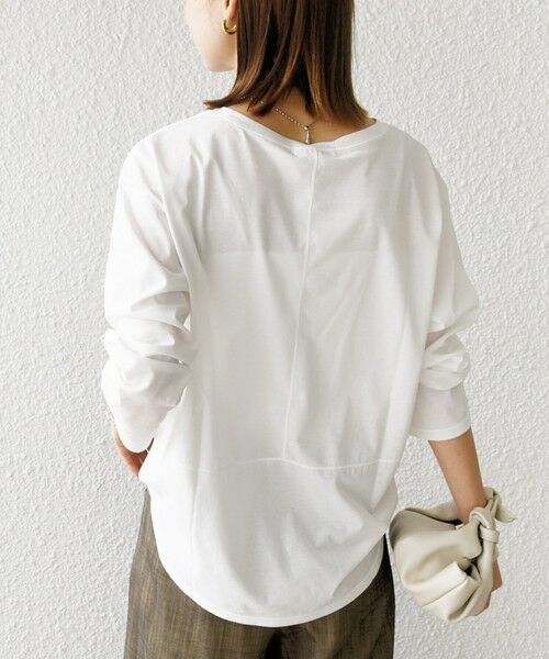 SHIPS / シップス カットソー（半袖以外） | ワイド クルーネック コットン ロング スリーブ TEE | 詳細13