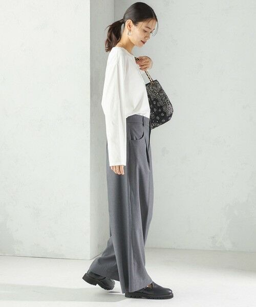 SHIPS / シップス カットソー（半袖以外） | ワイド クルーネック コットン ロング スリーブ TEE | 詳細3