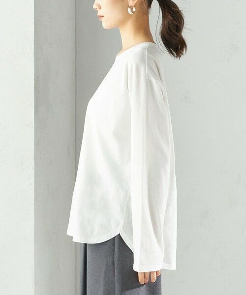 SHIPS / シップス カットソー（半袖以外） | ワイド クルーネック コットン ロング スリーブ TEE | 詳細17