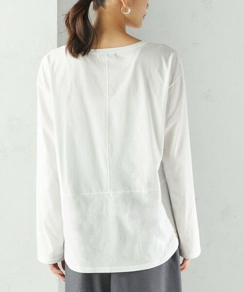 SHIPS / シップス カットソー（半袖以外） | ワイド クルーネック コットン ロング スリーブ TEE | 詳細18