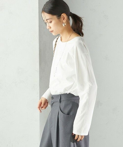 SHIPS / シップス カットソー（半袖以外） | ワイド クルーネック コットン ロング スリーブ TEE | 詳細5