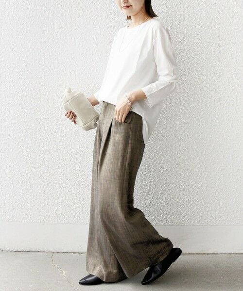 SHIPS / シップス カットソー（半袖以外） | ワイド クルーネック コットン ロング スリーブ TEE | 詳細8