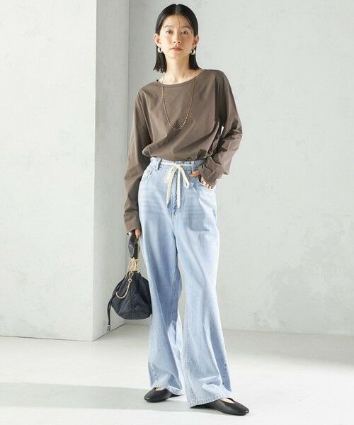 SHIPS / シップス カットソー（半袖以外） | ワイド クルーネック コットン ロング スリーブ TEE | 詳細21