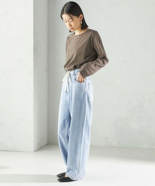 SHIPS / シップス カットソー（半袖以外） | ワイド クルーネック コットン ロング スリーブ TEE | 詳細23