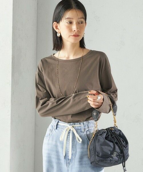 SHIPS / シップス カットソー（半袖以外） | ワイド クルーネック コットン ロング スリーブ TEE | 詳細24