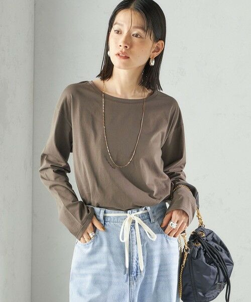 SHIPS / シップス カットソー（半袖以外） | ワイド クルーネック コットン ロング スリーブ TEE | 詳細25