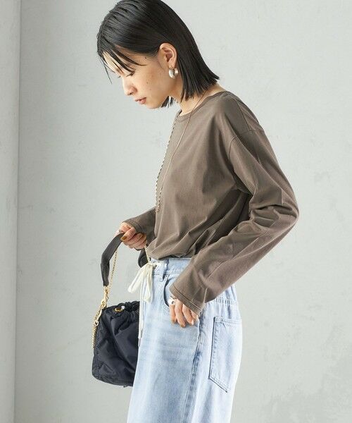 SHIPS / シップス カットソー（半袖以外） | ワイド クルーネック コットン ロング スリーブ TEE | 詳細26