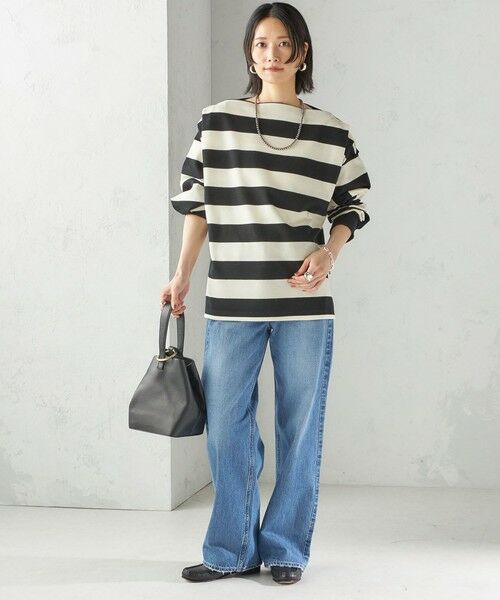 SHIPS / シップス Tシャツ | 【SHIPS別注】onit:〈洗濯機可能〉ストレッチ ボーダー 3WAY カットソー | 詳細2