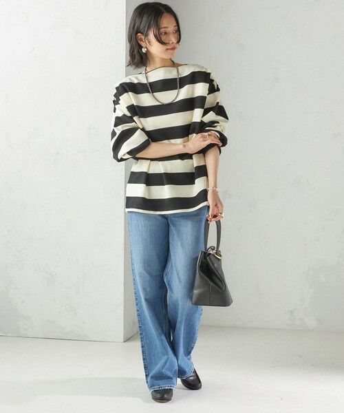 SHIPS / シップス Tシャツ | 【SHIPS別注】onit:〈洗濯機可能〉ストレッチ ボーダー 3WAY カットソー | 詳細6