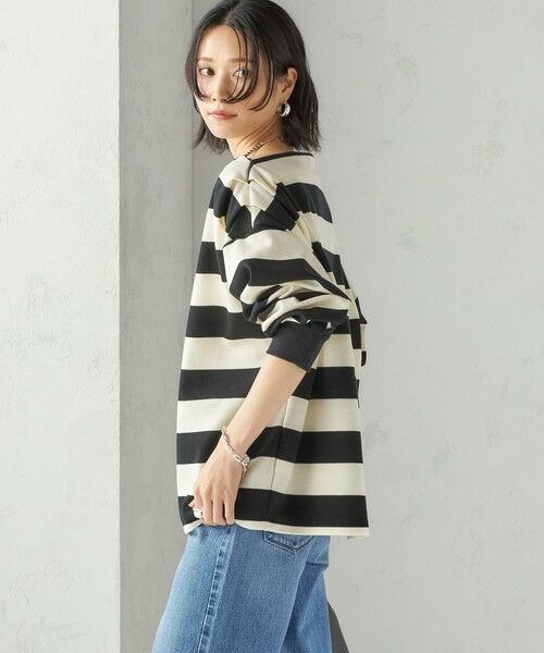 SHIPS / シップス Tシャツ | 【SHIPS別注】onit:〈洗濯機可能〉ストレッチ ボーダー 3WAY カットソー | 詳細9