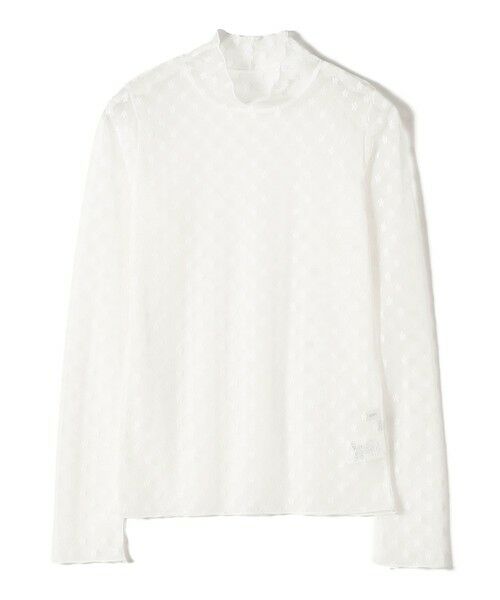 SHIPS / シップス Tシャツ | 〈手洗い可能〉フラワー チュール ハイネック プルオーバー | 詳細4