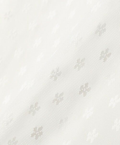 SHIPS / シップス Tシャツ | 〈手洗い可能〉フラワー チュール ハイネック プルオーバー | 詳細5