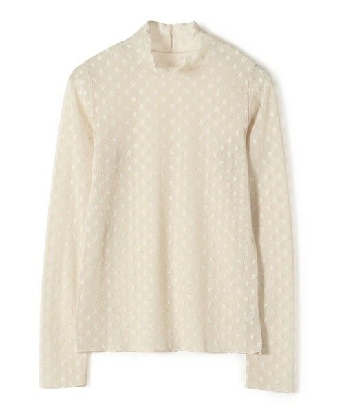 SHIPS / シップス Tシャツ | 〈手洗い可能〉フラワー チュール ハイネック プルオーバー | 詳細11