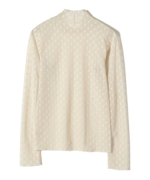 SHIPS / シップス Tシャツ | 〈手洗い可能〉フラワー チュール ハイネック プルオーバー | 詳細12