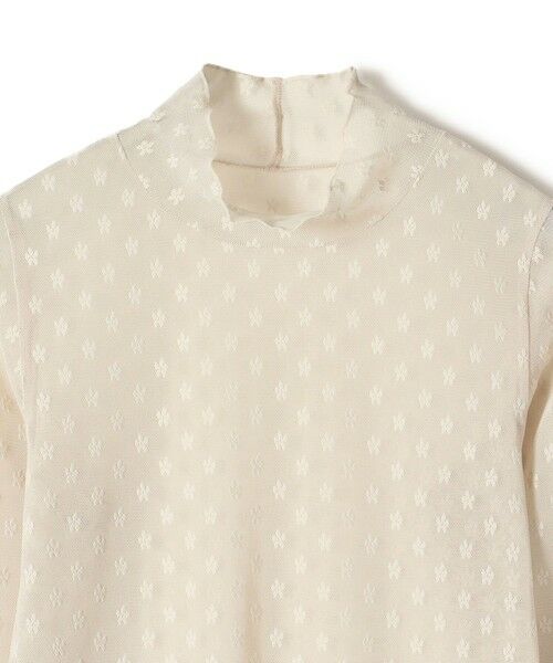 SHIPS / シップス Tシャツ | 〈手洗い可能〉フラワー チュール ハイネック プルオーバー | 詳細13