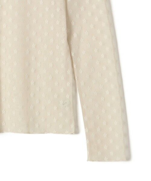 SHIPS / シップス Tシャツ | 〈手洗い可能〉フラワー チュール ハイネック プルオーバー | 詳細14