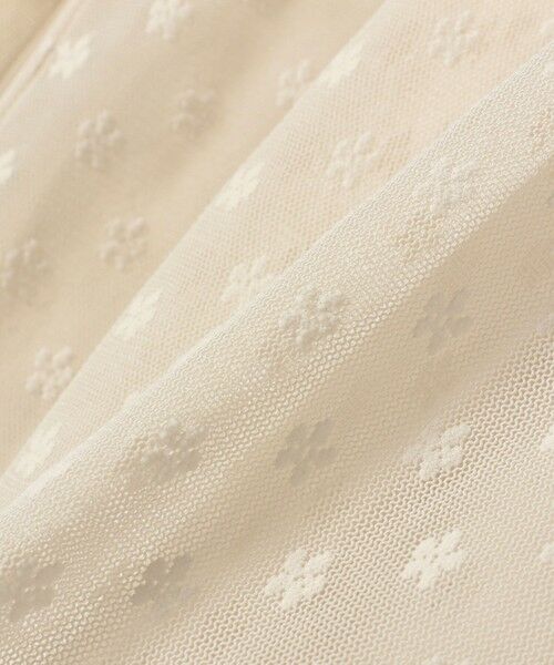 SHIPS / シップス Tシャツ | 〈手洗い可能〉フラワー チュール ハイネック プルオーバー | 詳細15