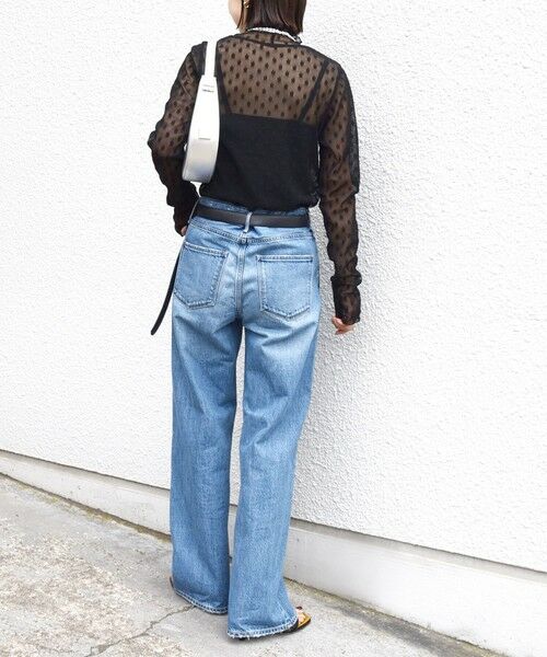 SHIPS / シップス Tシャツ | 〈手洗い可能〉フラワー チュール ハイネック プルオーバー | 詳細21