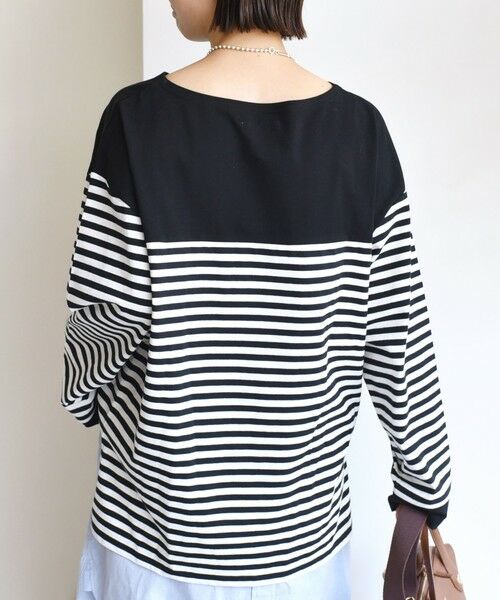 SHIPS / シップス Tシャツ | 【WEB限定】〈洗濯機可能〉ビッグ バスク シャツ | 詳細3