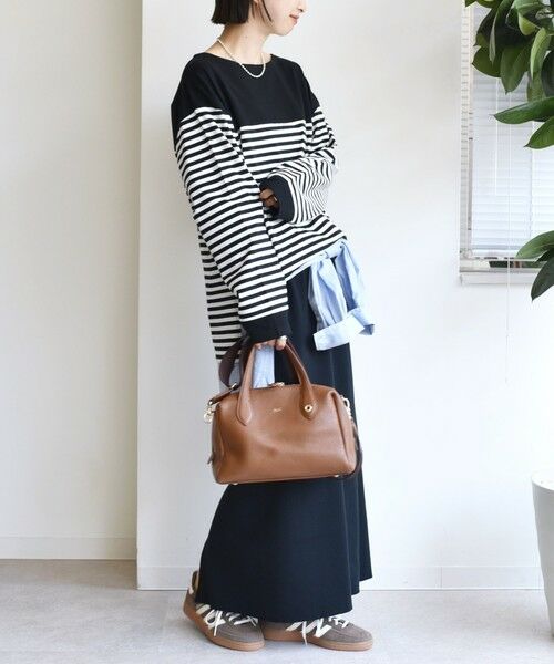 SHIPS / シップス Tシャツ | 【WEB限定】〈洗濯機可能〉ビッグ バスク シャツ | 詳細9