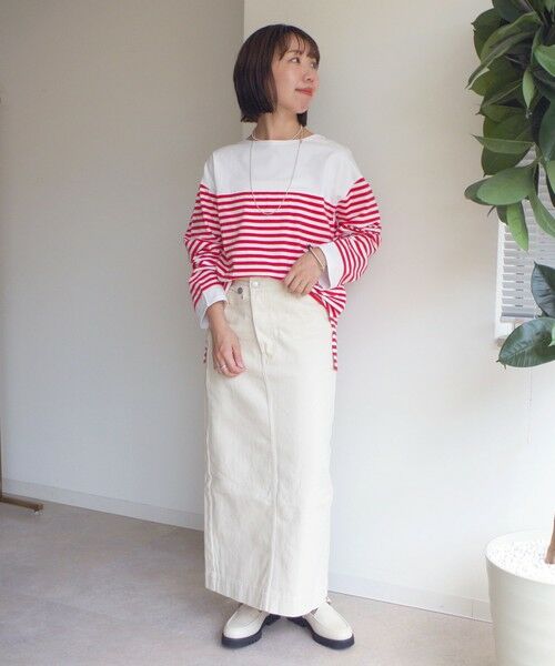 SHIPS / シップス Tシャツ | 【WEB限定】〈洗濯機可能〉ビッグ バスク シャツ | 詳細12