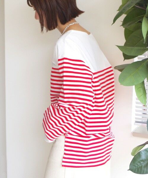 SHIPS / シップス Tシャツ | 【WEB限定】〈洗濯機可能〉ビッグ バスク シャツ | 詳細17