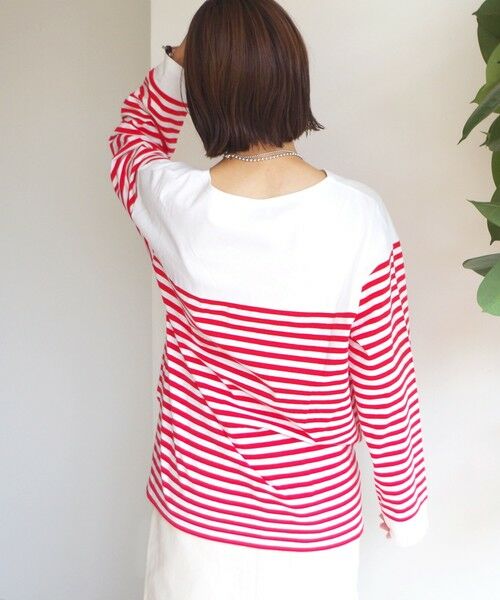 SHIPS / シップス Tシャツ | 【WEB限定】〈洗濯機可能〉ビッグ バスク シャツ | 詳細18