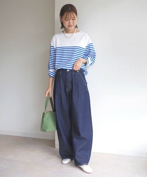 SHIPS / シップス Tシャツ | 【WEB限定】〈洗濯機可能〉ビッグ バスク シャツ | 詳細22