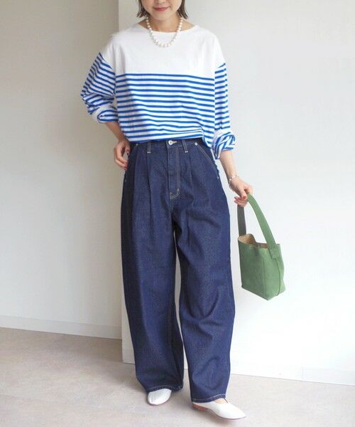 SHIPS / シップス Tシャツ | 【WEB限定】〈洗濯機可能〉ビッグ バスク シャツ | 詳細23