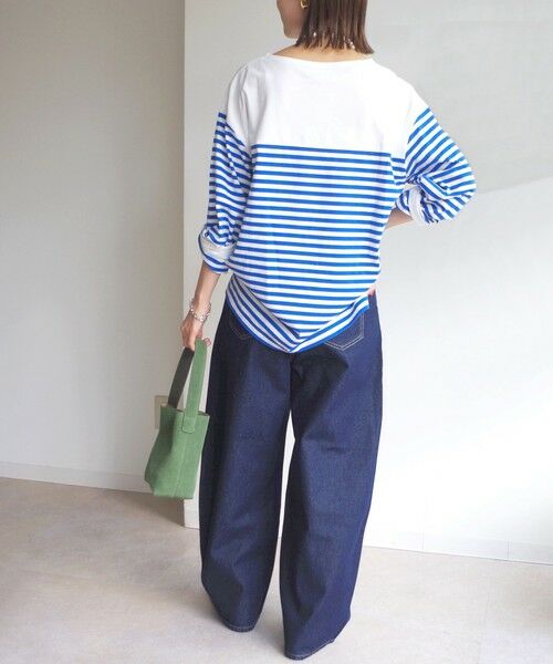 SHIPS / シップス Tシャツ | 【WEB限定】〈洗濯機可能〉ビッグ バスク シャツ | 詳細25