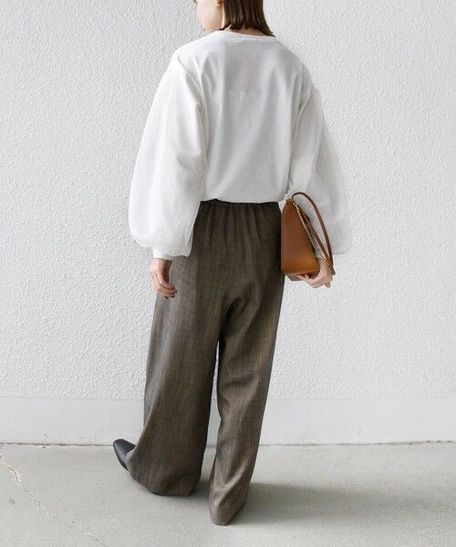 SHIPS / シップス カットソー（半袖以外） | 《一部追加予約》【WEB限定】〈手洗い可能〉シアー コンビ 裾 ドロスト プルオーバー | 詳細3